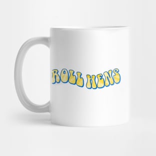 University of Delaware groovy tie dye lettering Mug